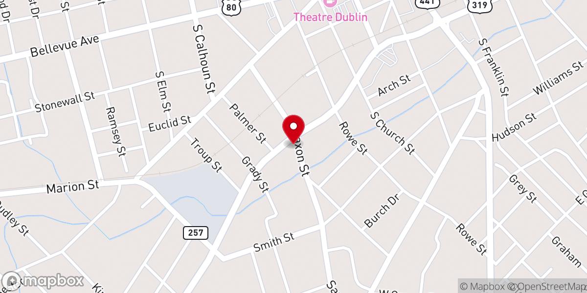 Map showing location of Centenary Methodist Church