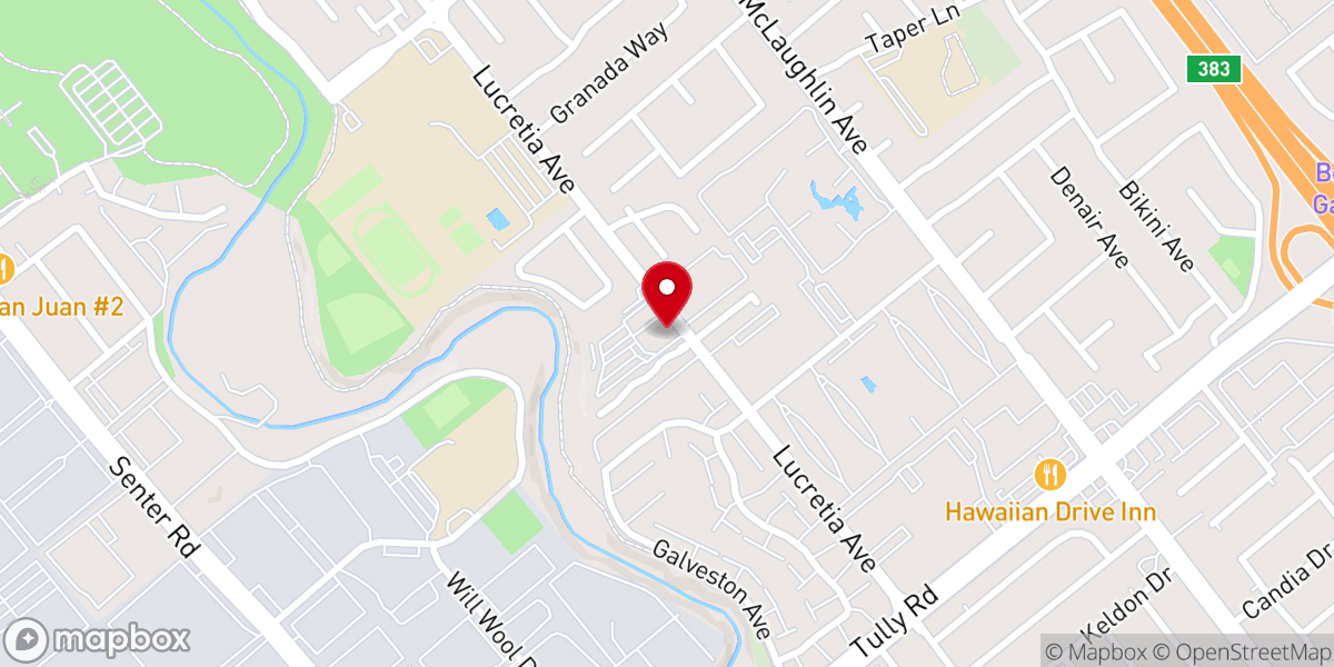 Map showing location of Our Lady of Refuge