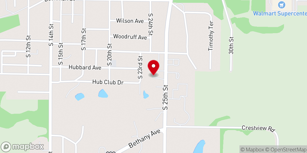 Map showing location of Blessed Sacrament Parish