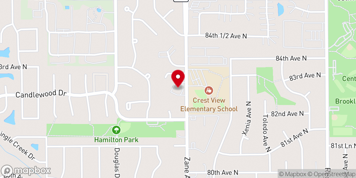 Map showing location of Shiloh Temple of Brooklyn Park
