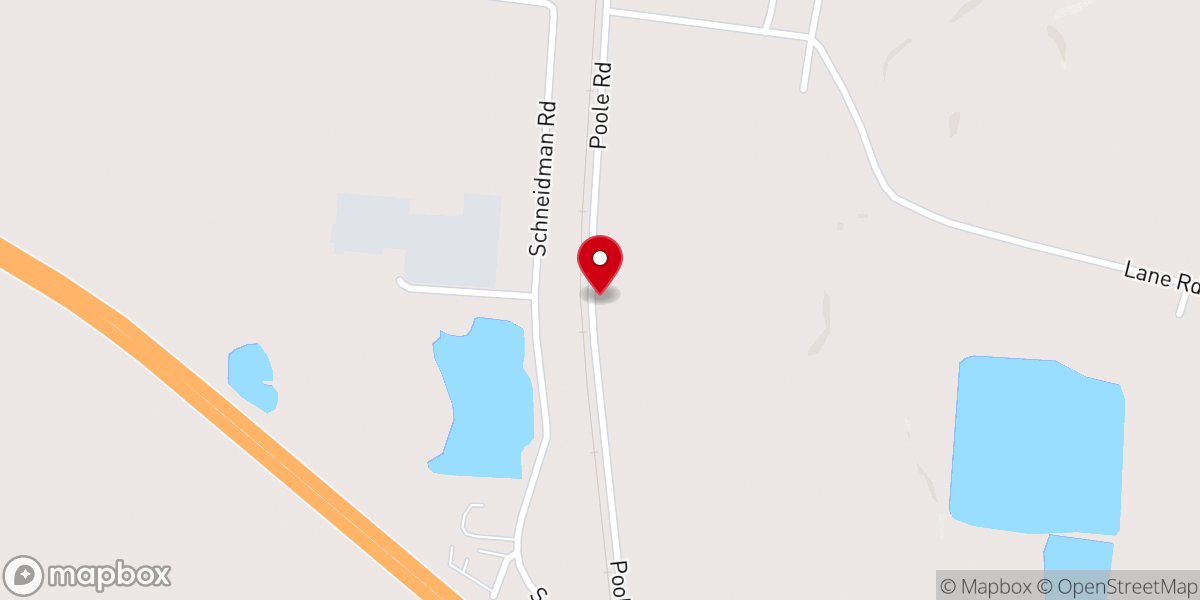Map showing location of Rocky Ford Church