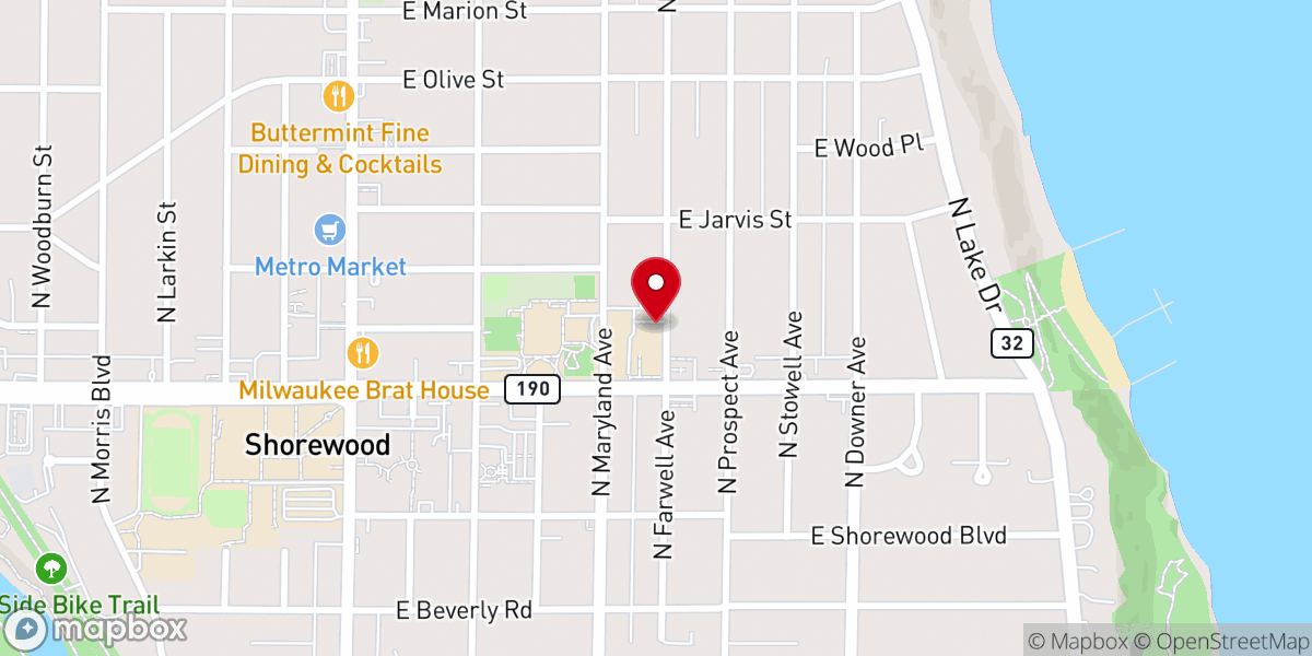 Map showing location of St. Robert Parish Office & Rectory