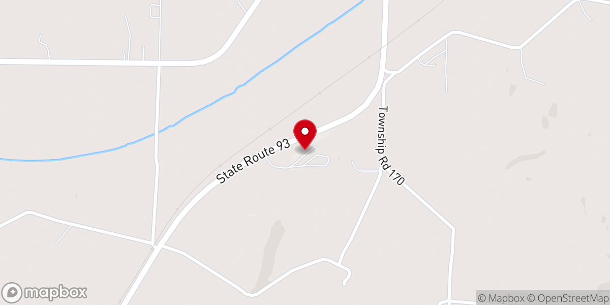 Map showing location of The Branch Church of Northeastern Ohio