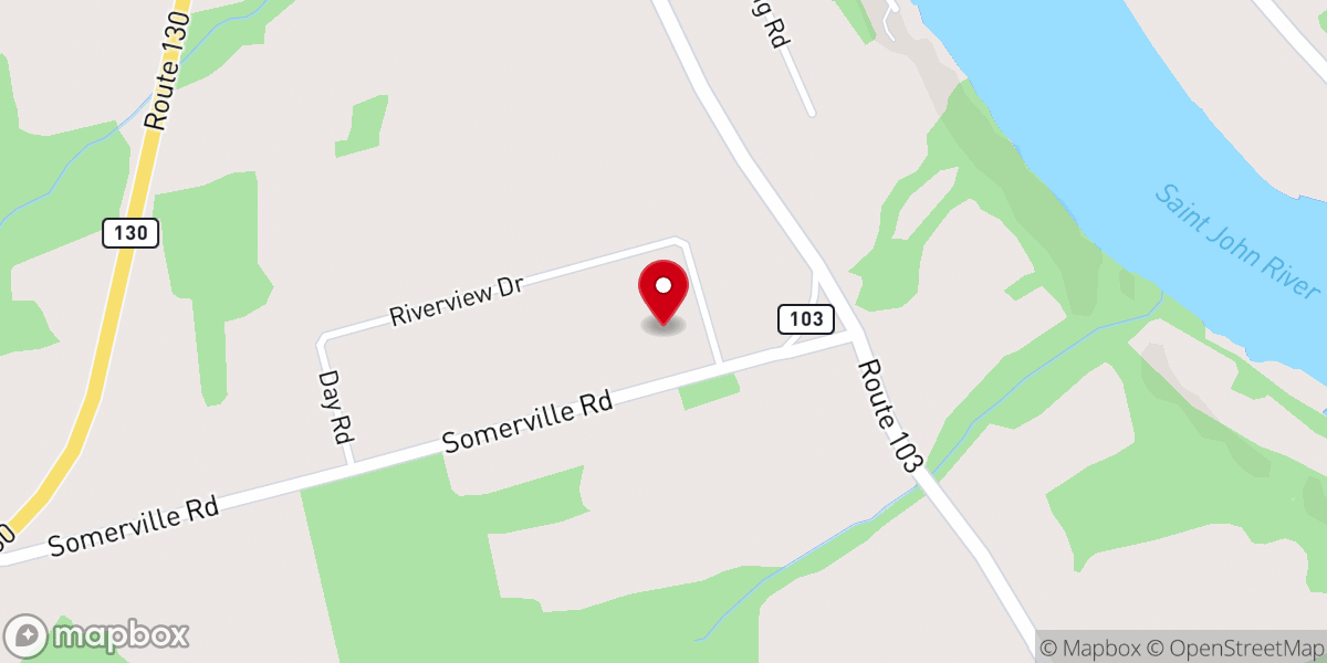 Map showing location of Hartland Wesleyan Church