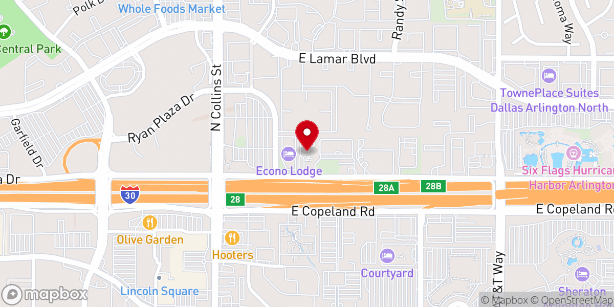 Map showing location of The Springs Weddings & Events