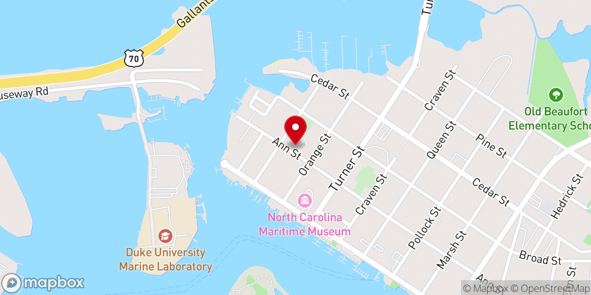Map showing location of St. Paul's Episcopal Church