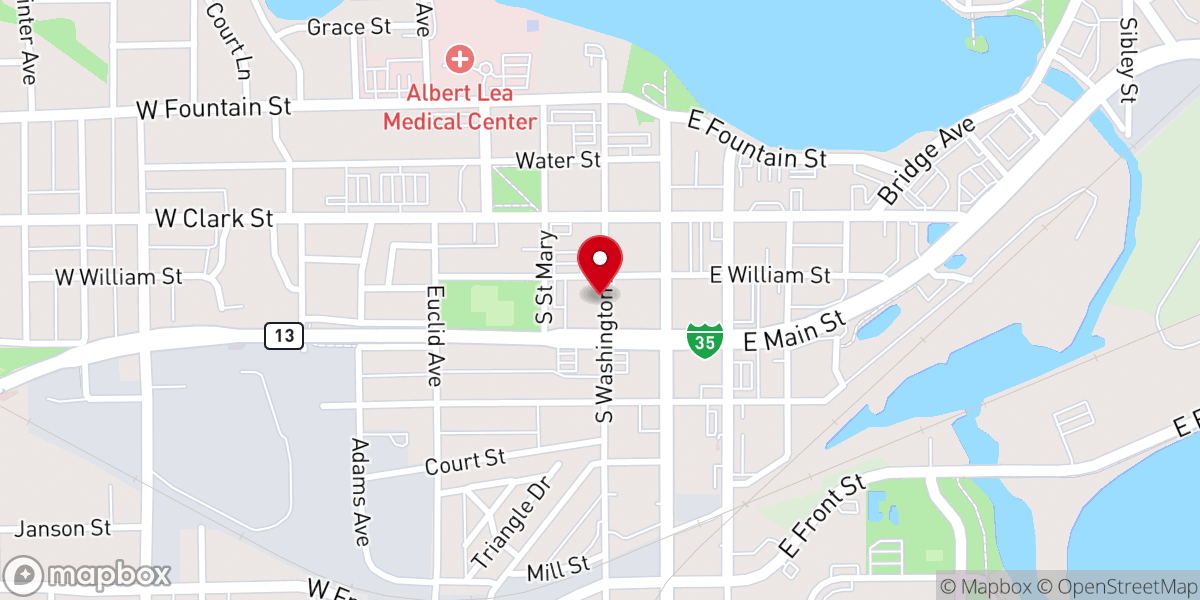 Map showing location of Iglesia Emmanuel