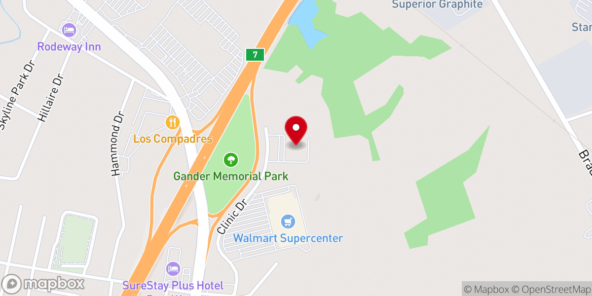 Map showing location of Baptist Health Deaconess - Hopkinsville