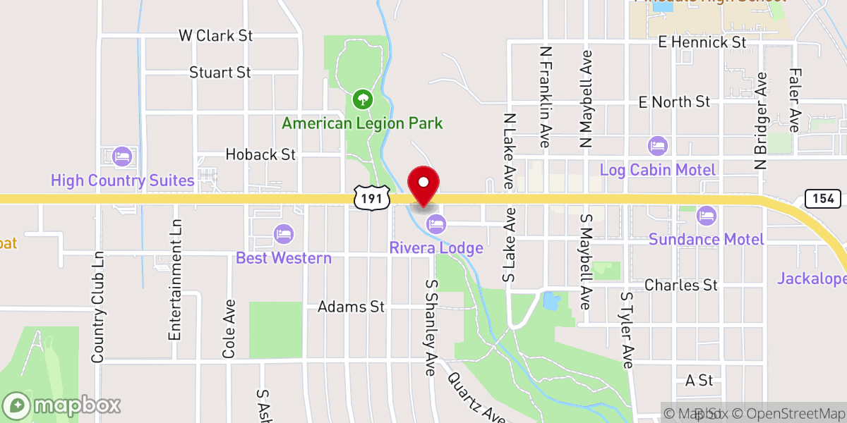 Map showing location of Saint Andrew's in the Pines Episcipal Church