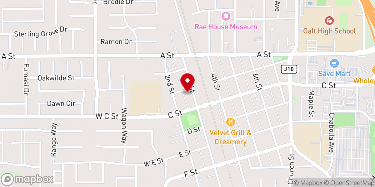 Map showing location of Saint Luke's Episcopal Church