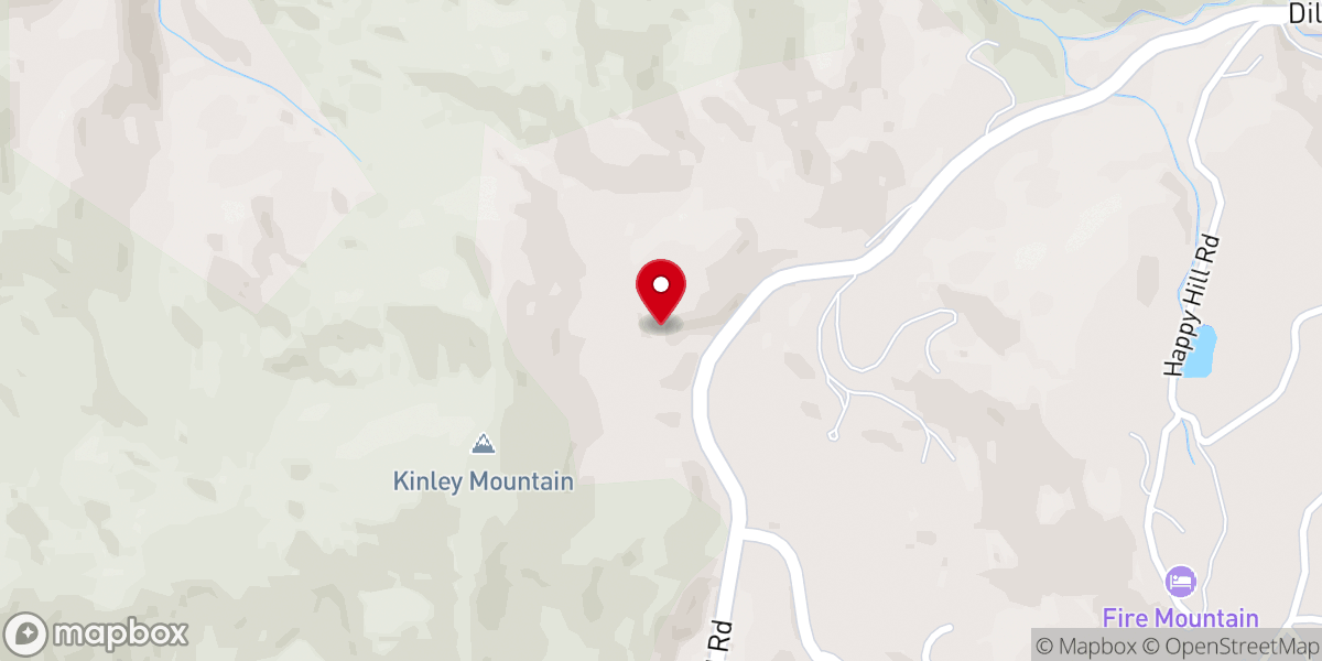 Map showing location of Grace Chapel on High Holly Mountain
