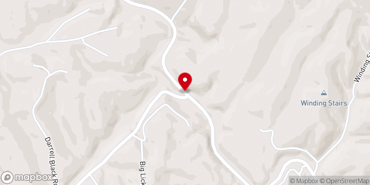 Map showing location of Lost Point Lake Church