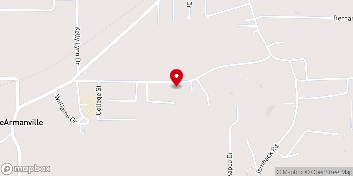 Map showing location of Allen Chapel Methodist Church