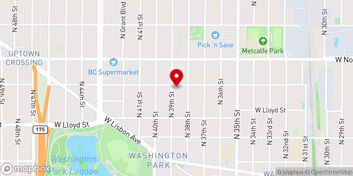 Map showing location of Christian Fellowship Community Church