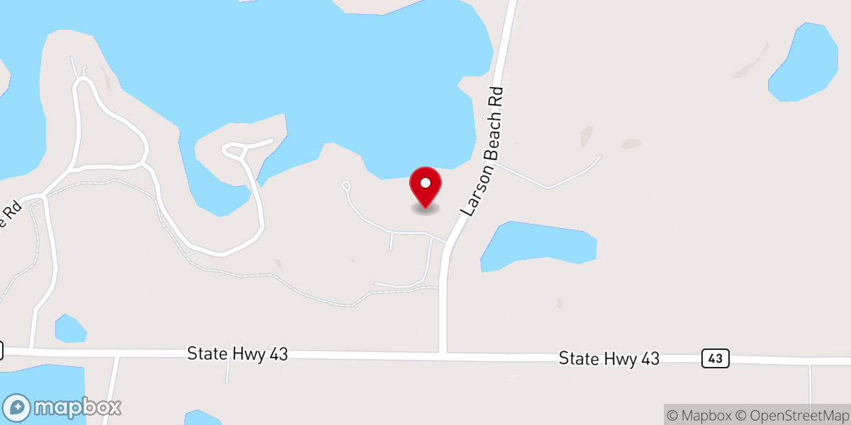Map showing location of Lakeside Chapel