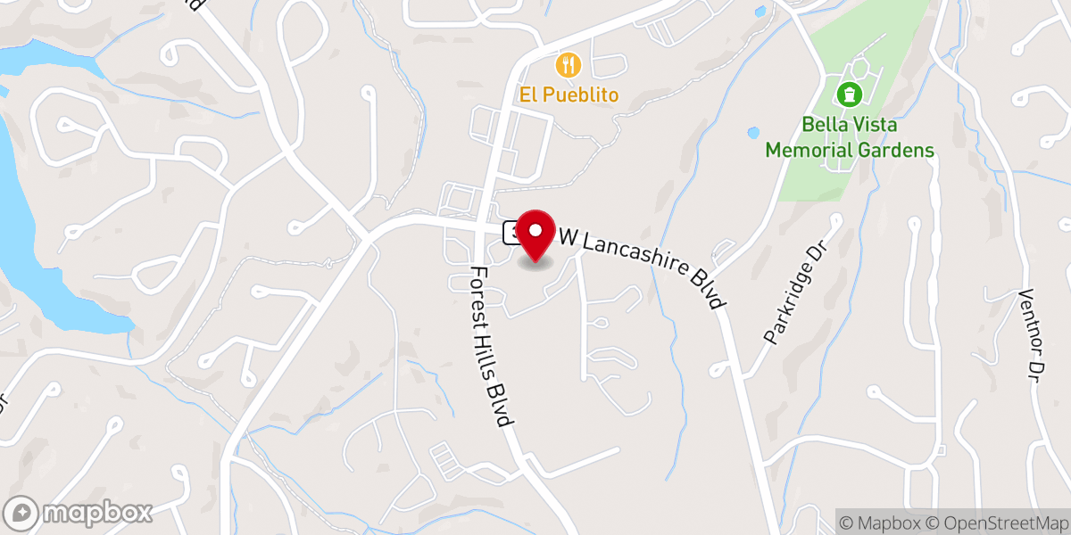 Map showing location of Living Waters Fellowship