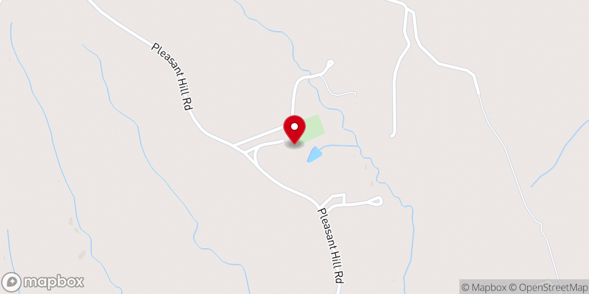 Map showing location of Pleasant Hill Baptist Church