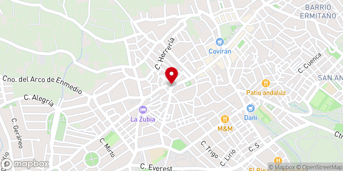 Map showing location of Ermita de San Pedro S. XVIII
