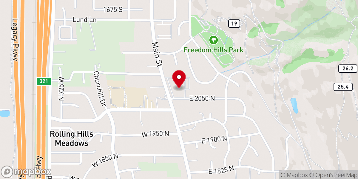 Map showing location of Centerville Canyon View Stake