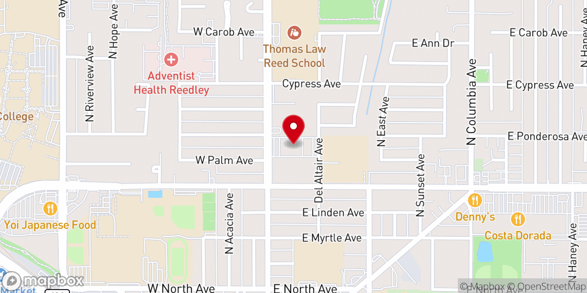 Map showing location of Saint Anthony of Padua North