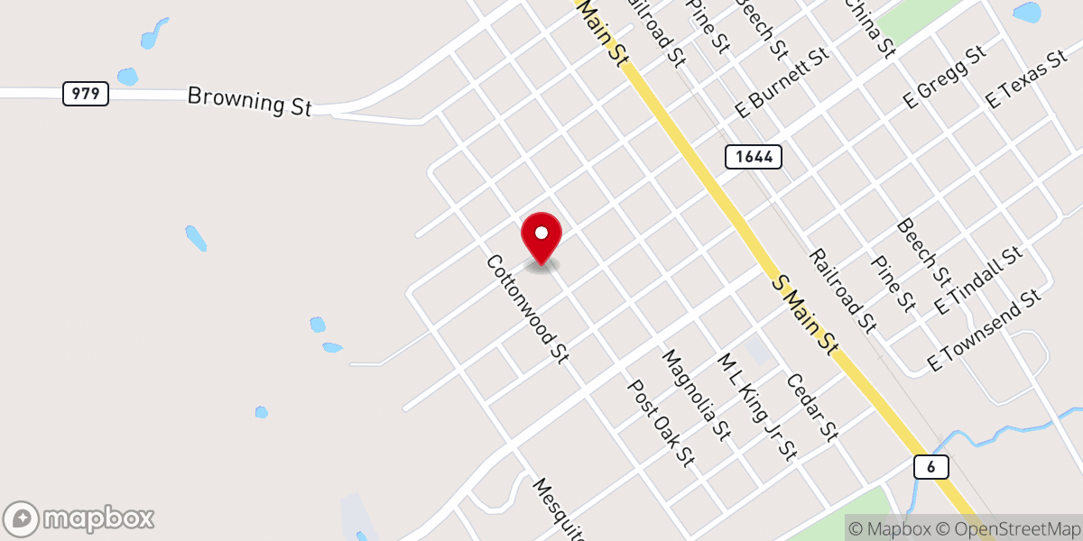 Map showing location of Bethel Church
