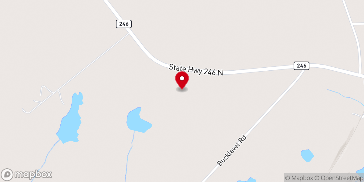Map showing location of Mt Zion Baptist Church
