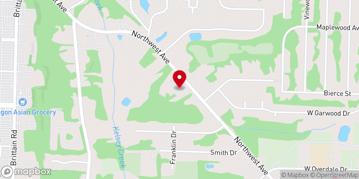 Map showing location of Unity Chapel of Light
