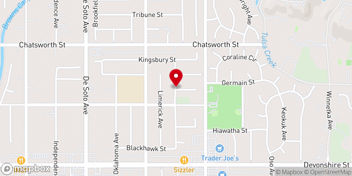 Map showing location of Freedom of Spirit Church