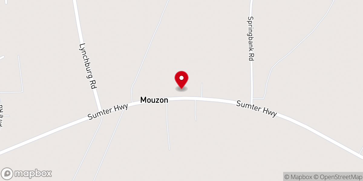 Map showing location of Mouzon Church