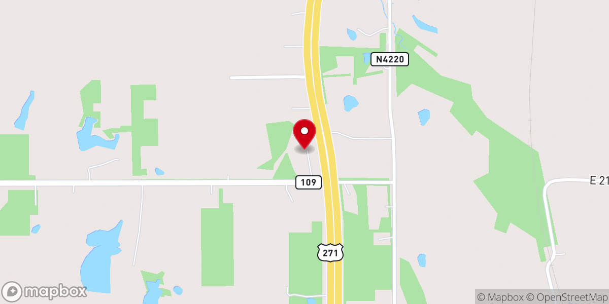 Map showing location of Mt. Pleasant Baptist Church