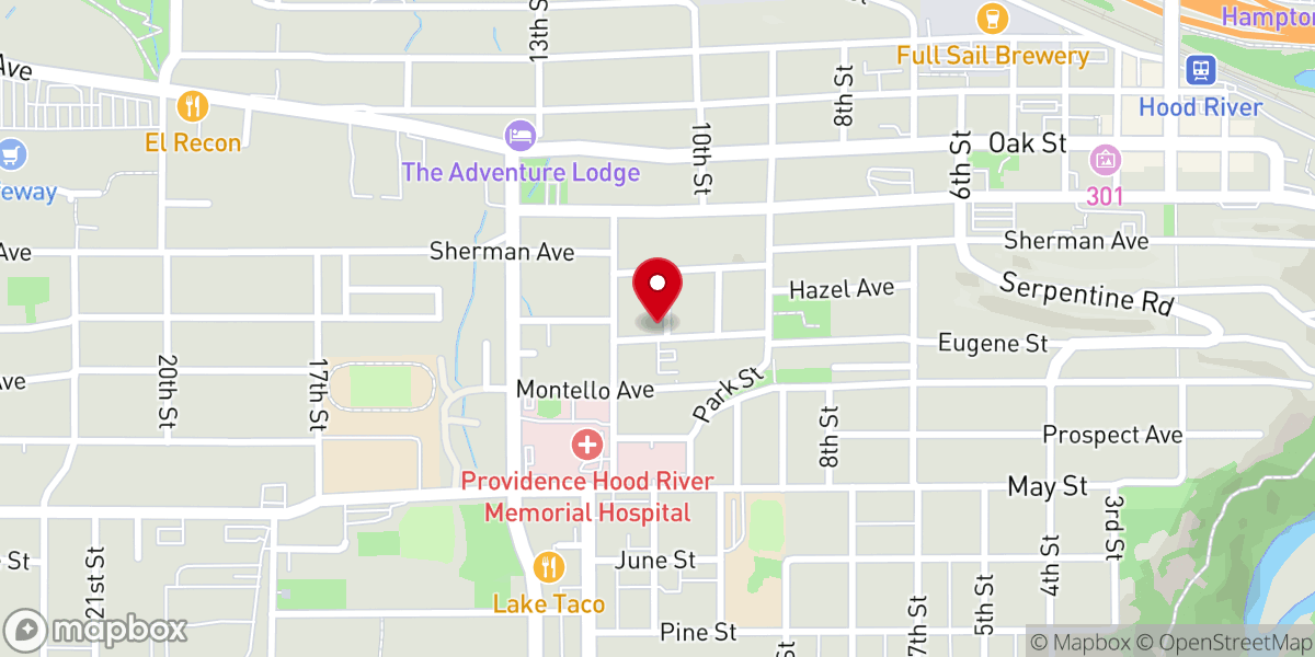 Map showing location of St Marks Episcopal Church