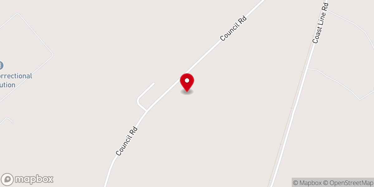 Map showing location of Central Missionary Baptist Church