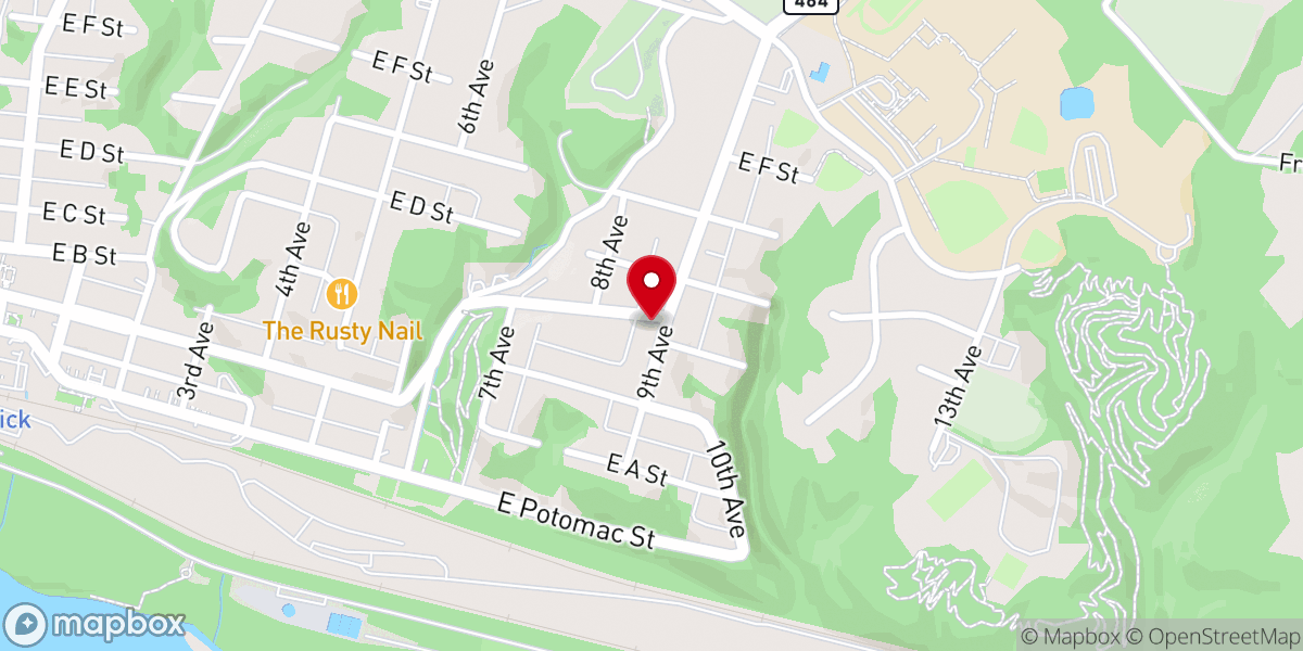 Map showing location of Grace Fellowship Church