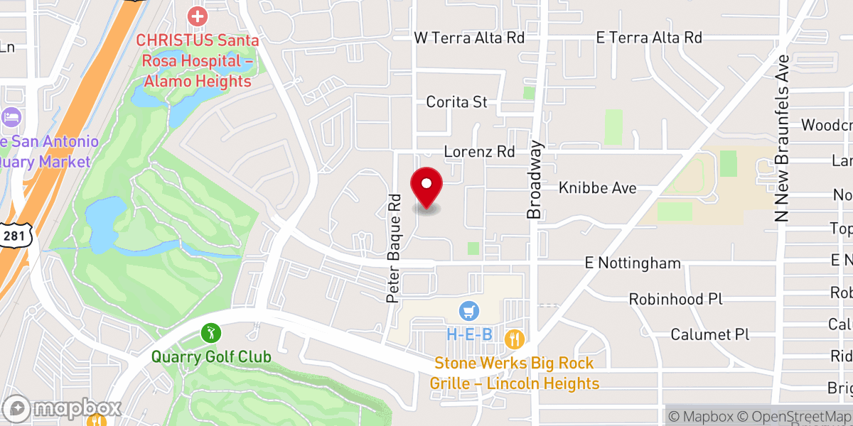Map showing location of Servants of Servants Ministries