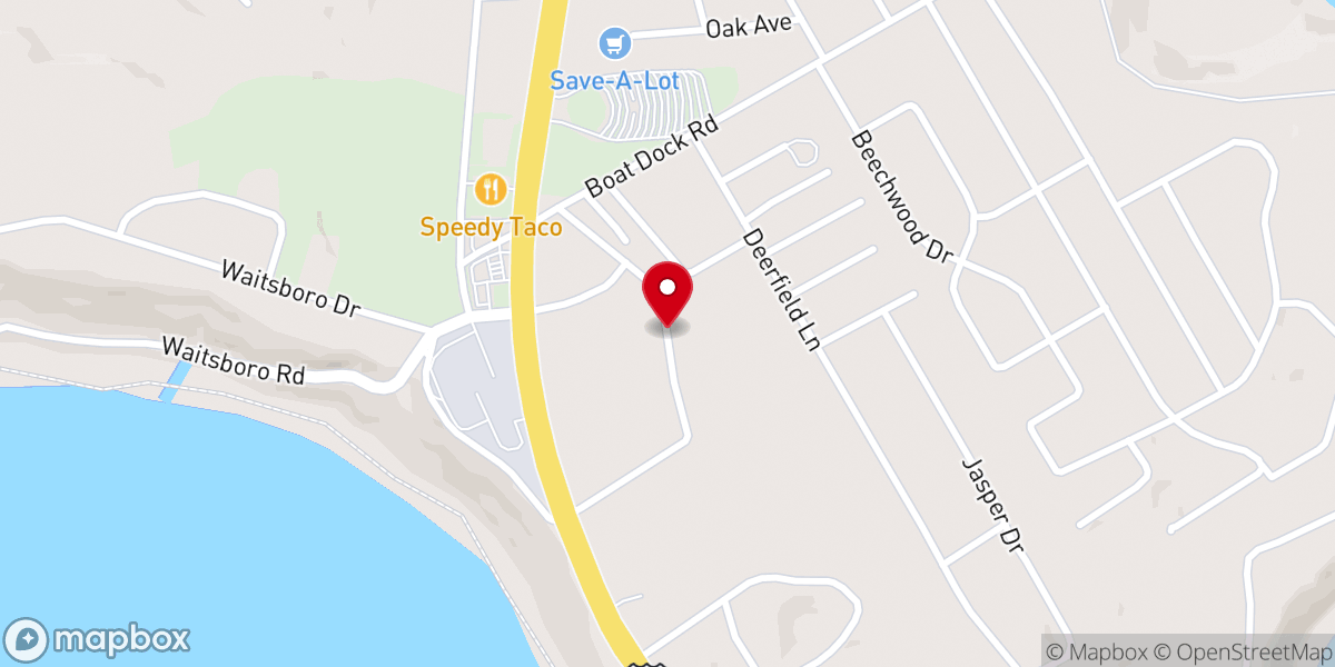 Map showing location of Community Harvest Church of God