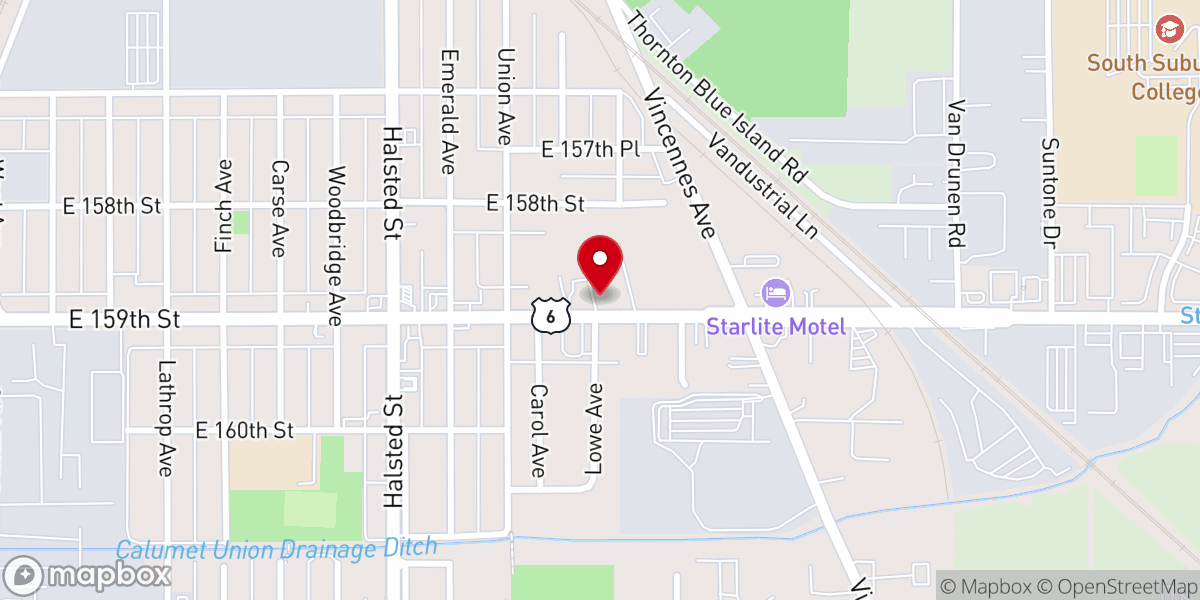 Map showing location of Kingdom Community Worship Center