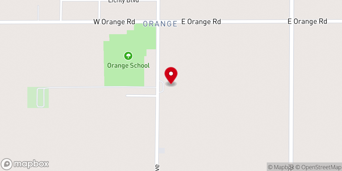 Map showing location of South Waterloo Church of the Brethren