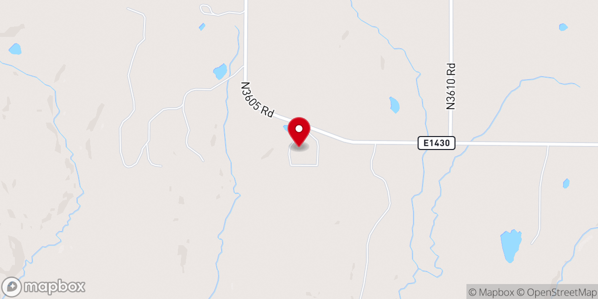 Map showing location of Bird Creek Baptist Church