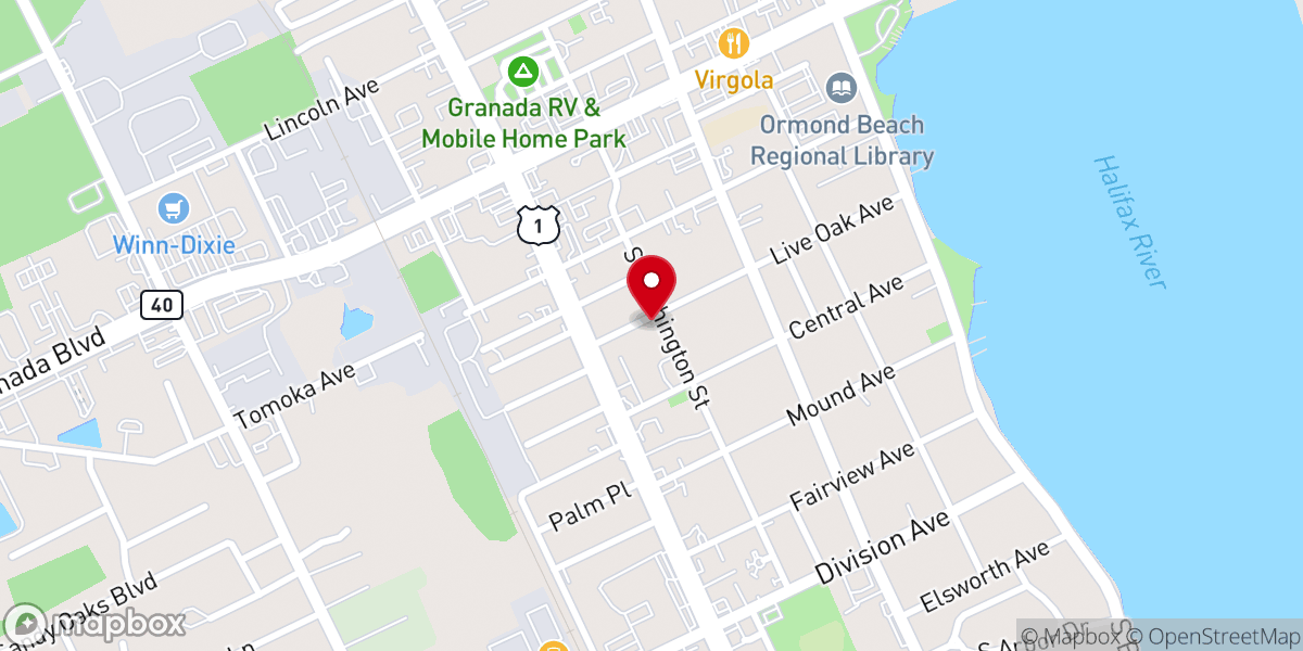 Map showing location of Church of Jesus of the Apostolic Faith