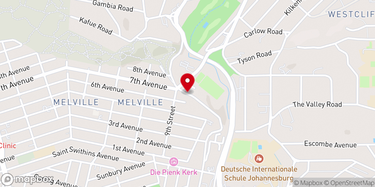 Map showing location of Catholic Church