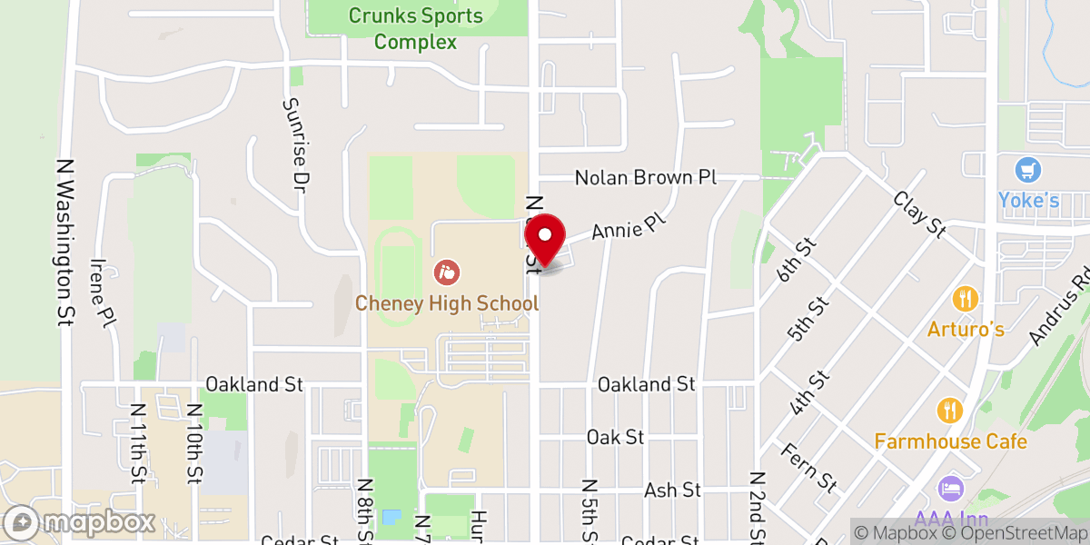 Map showing location of St. Rose of Lima Catholic Church