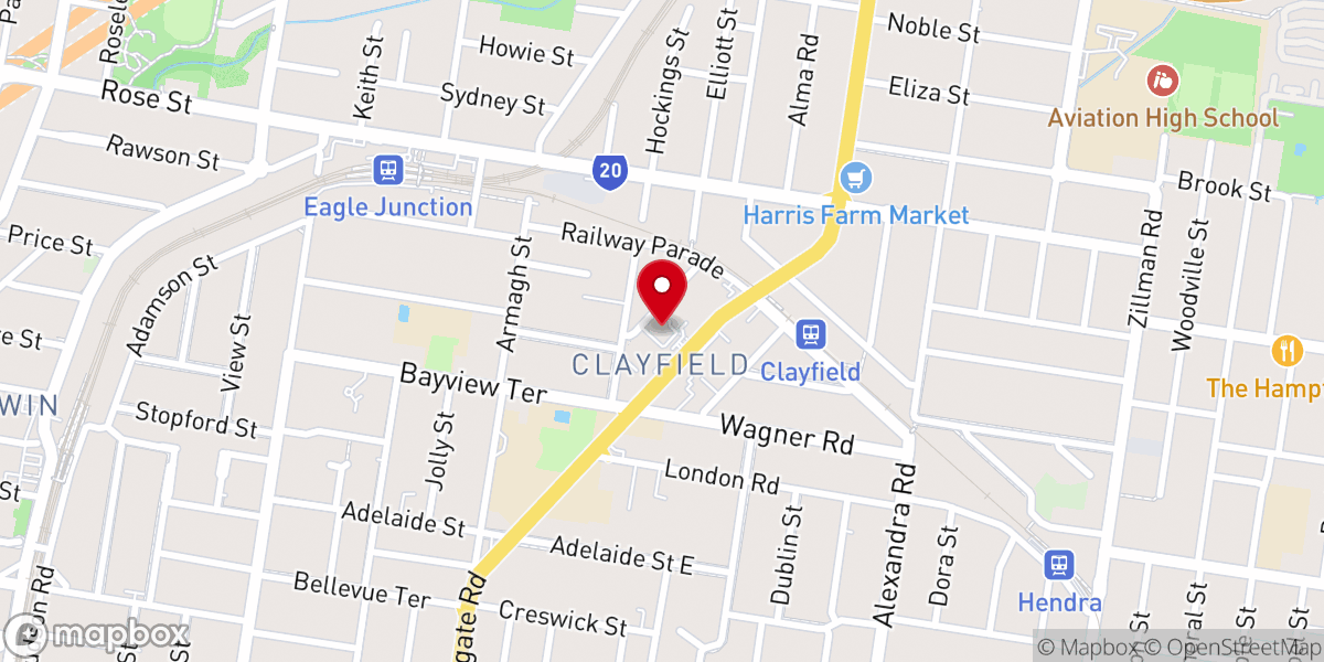 Map showing location of St Colomb's Anglican Church