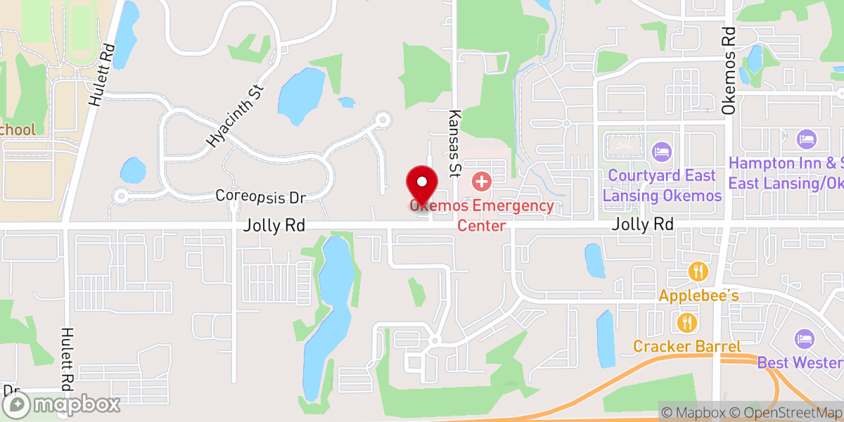 Map showing location of Light of Calvary Church