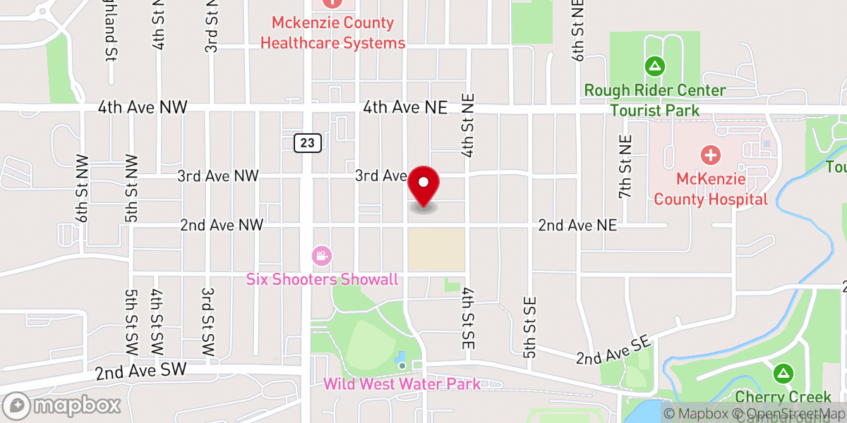 Map showing location of CrossPoint Church