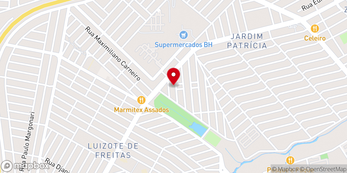 Map showing location of Igreja Evangelica Pentecostal Brasil para Cristo Uberla
