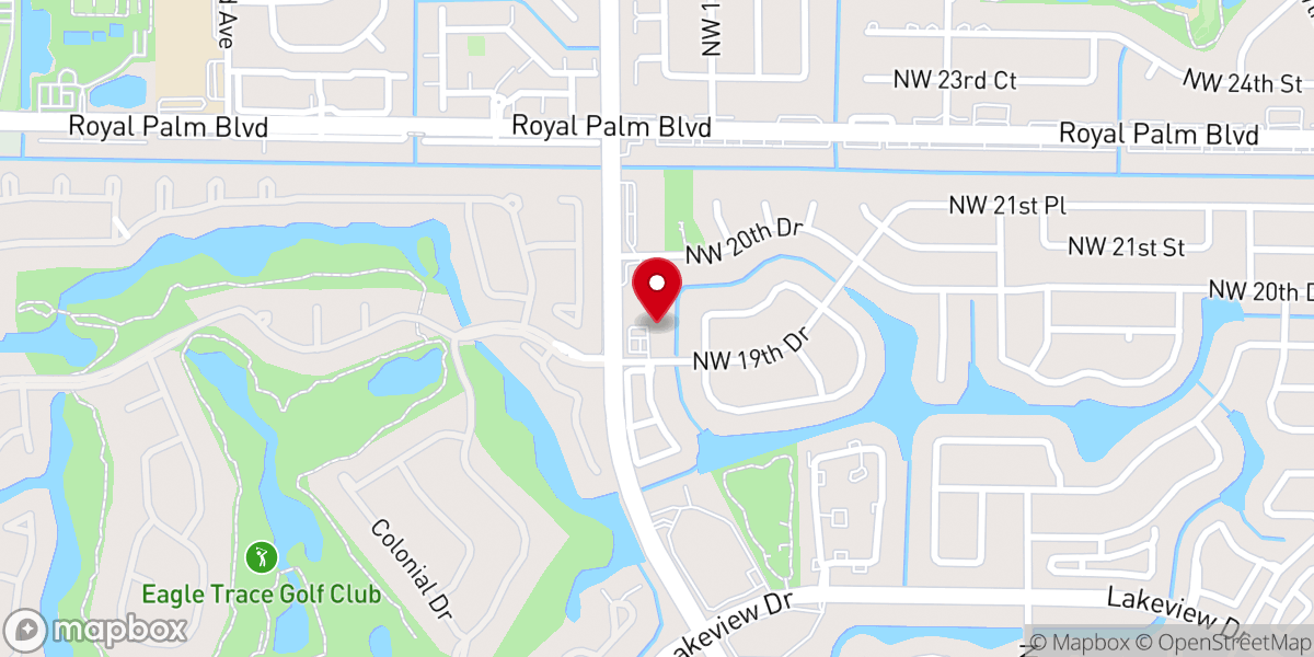 Map showing location of Coral Ridge Christian Academy