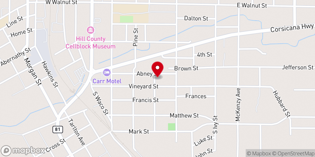 Map showing location of Emmanuel Temple Church of God