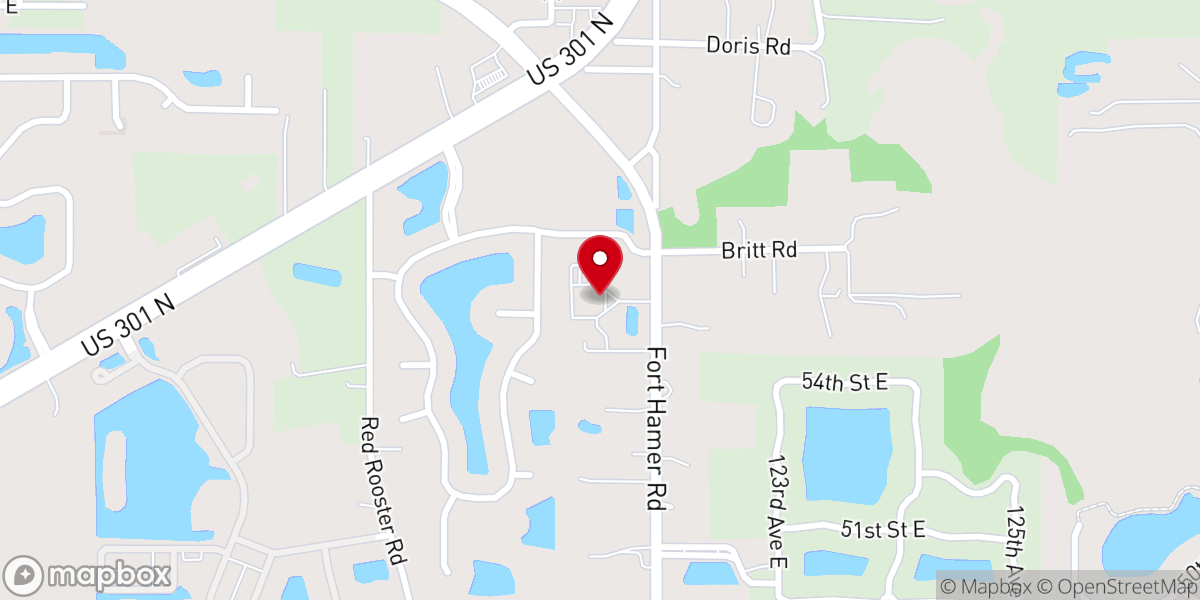 Map showing location of North River Church