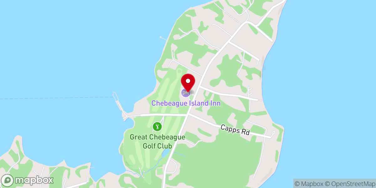 Map showing location of Chebeague Island Inn