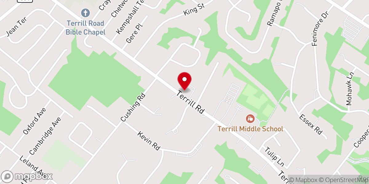 Map showing location of First United Methodist Church of Scotch Plains